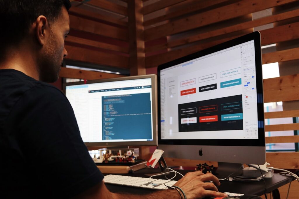 Handmade crafts and products arranged on a wooden table representing an Etsy small business